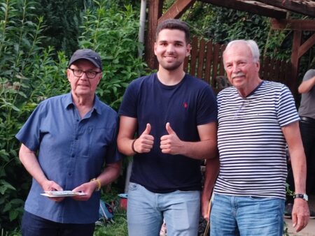 Ulrich Eisel und Lothar Schmitt für langjährige Mitgliedschaft geehrt