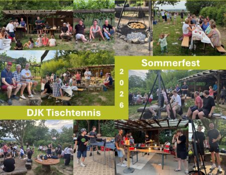 Das Sommerfest der DJK Tischtennisabteilung am 19. Juni 2026